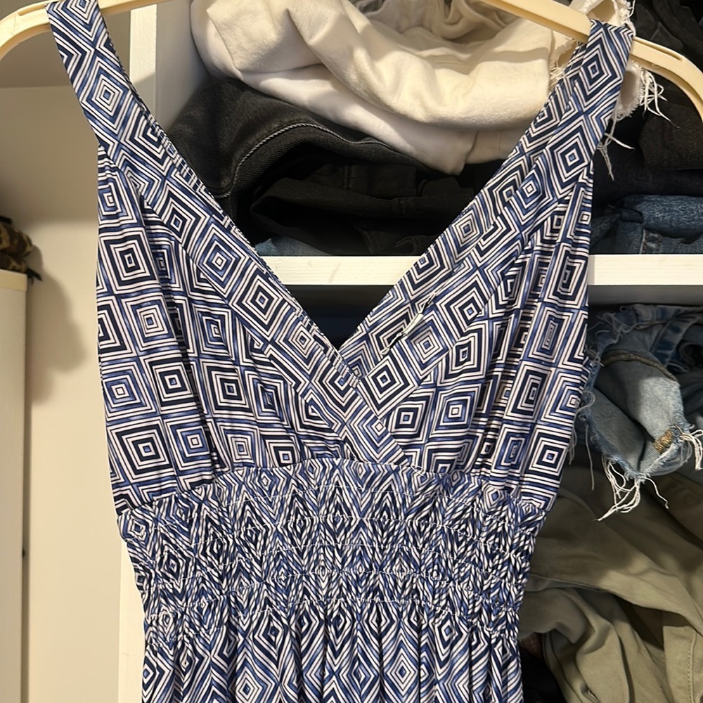 Amy Matto patterned blue maxi size S